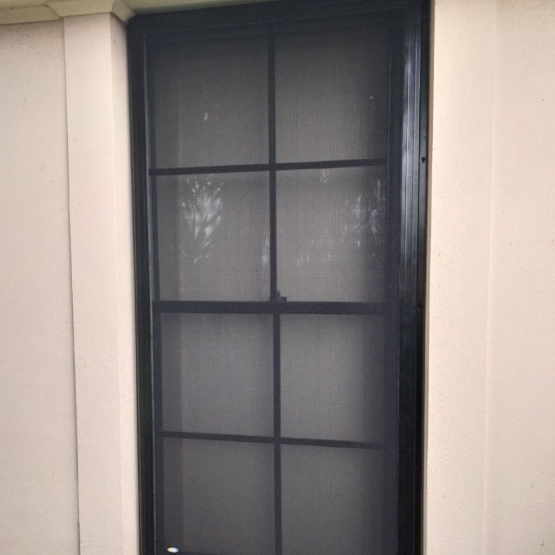 Black Crimsafe regular Security window screens Adelaide