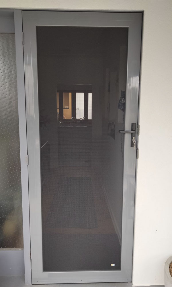 Crimsafe Regular security screen door powder coated in grey